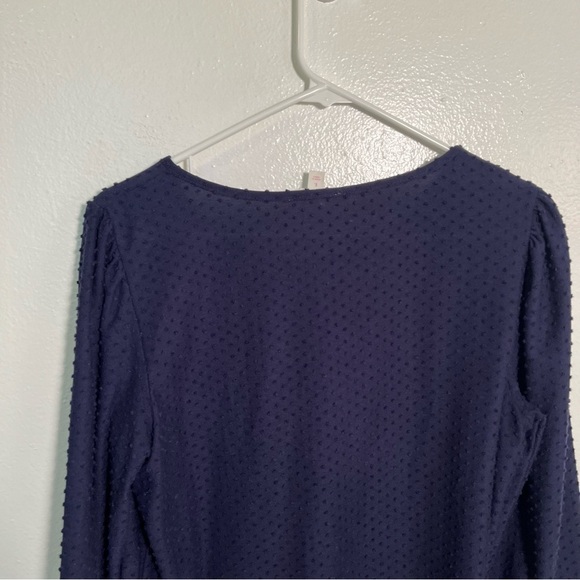 Riley & Rae Blouse Navy Blue Clip Dot L - Picture 7 of 11